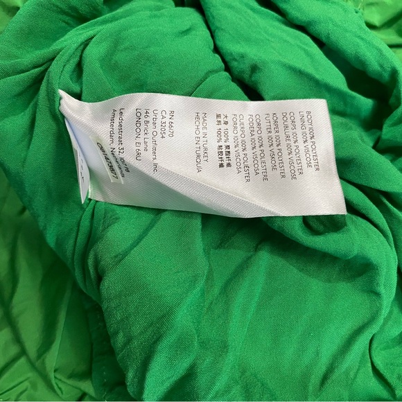 Anthropologie Maeve Tiered Midi Maxi Skirt Size 4 Green Elastic Waist Holiday - Picture 5 of 7